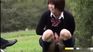 高中生野外放尿比赛