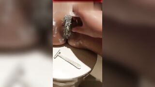 迷你眼镜卡哇伊萌萌哒震动器自慰刮逼毛洗澡