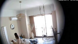 酒店摄像头流出夫妻旅游与小三约炮女上位很会摇